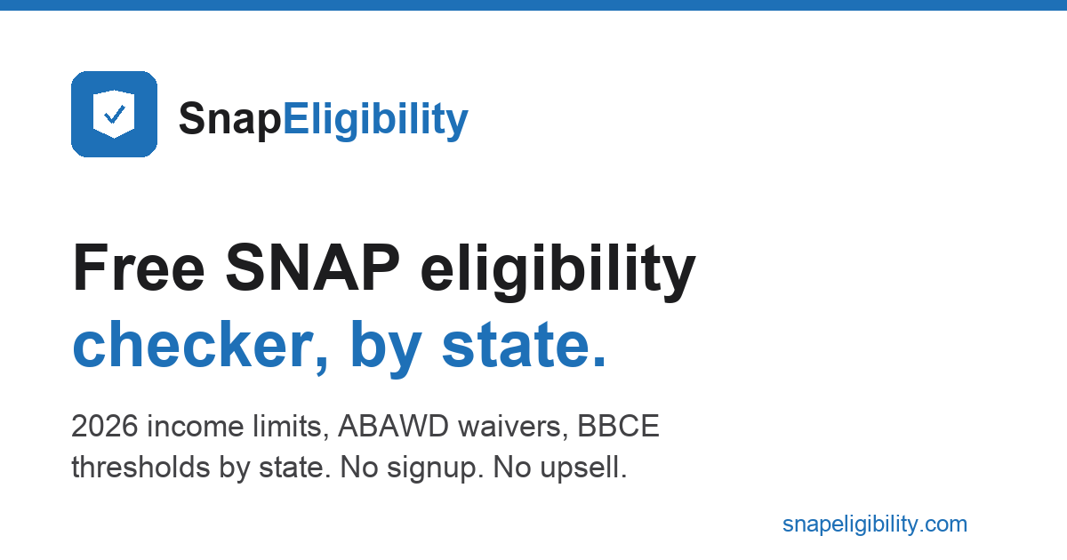 Alabama SNAP Eligibility 2026 — Income Limits, Work Rules, How to Apply